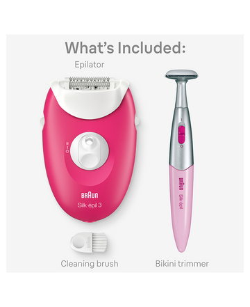 Silk-épil 3 Corded Epilator with Bikini Trimmer